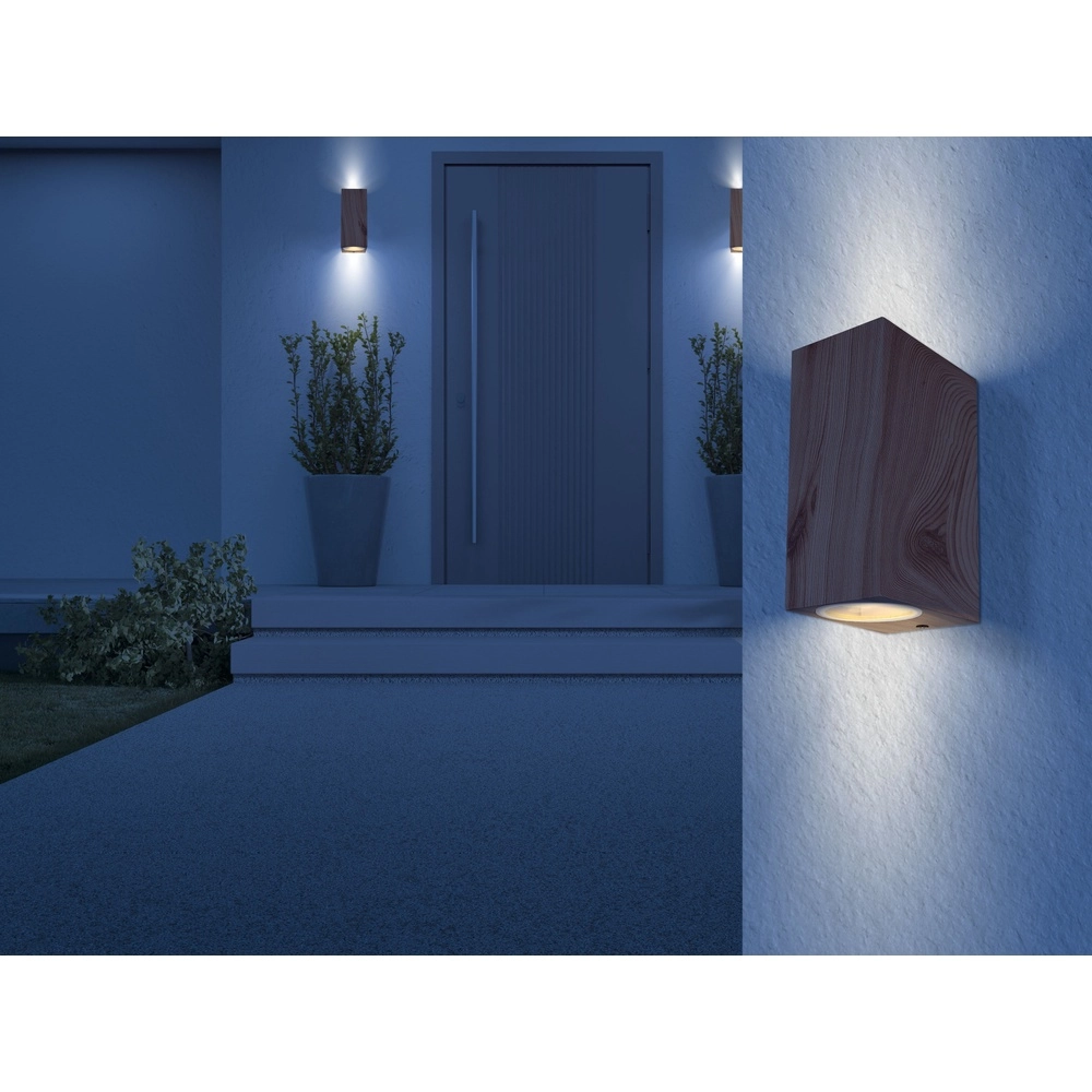 Sleek surface-mounted spot Veronika Up & Down Wood Globo 9007371444786