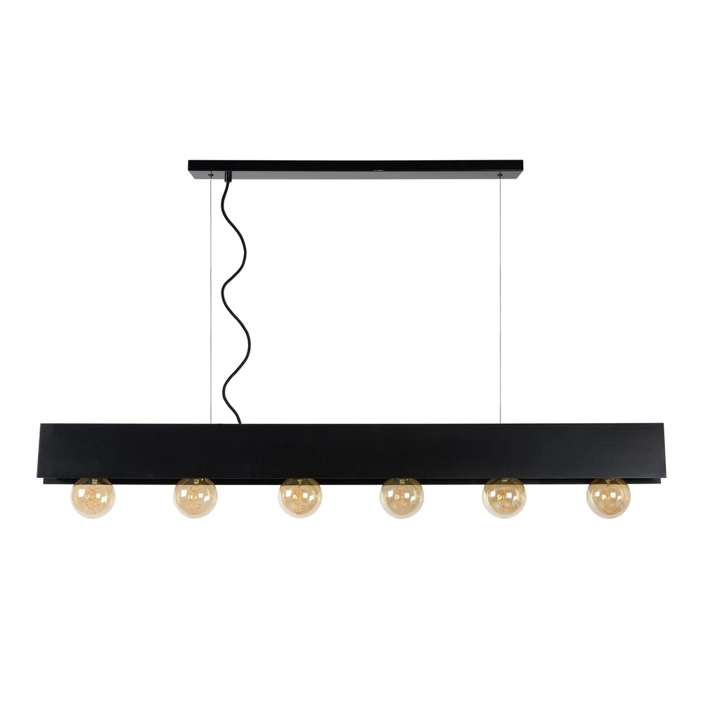 Design pendant lamp Surtus 6-light black