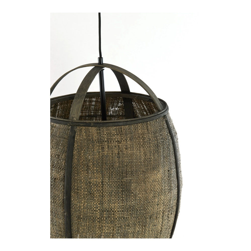 Country Pendant Lamp Bozona brown Ø 38,5cm Light & Living 8717807843953