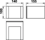 Led wall lamp Padestal gray Albert 4007235903324