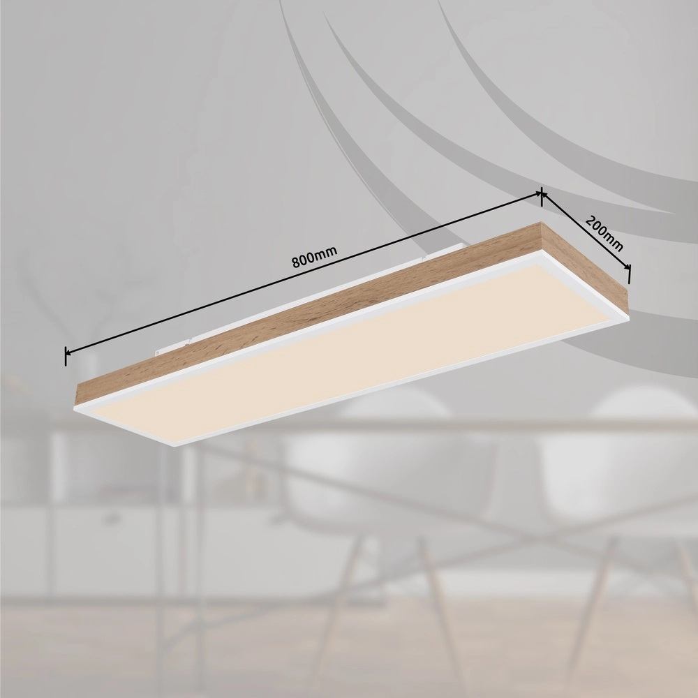 Design ceiling lamp Doro 80cm wood Globo 9007371445165