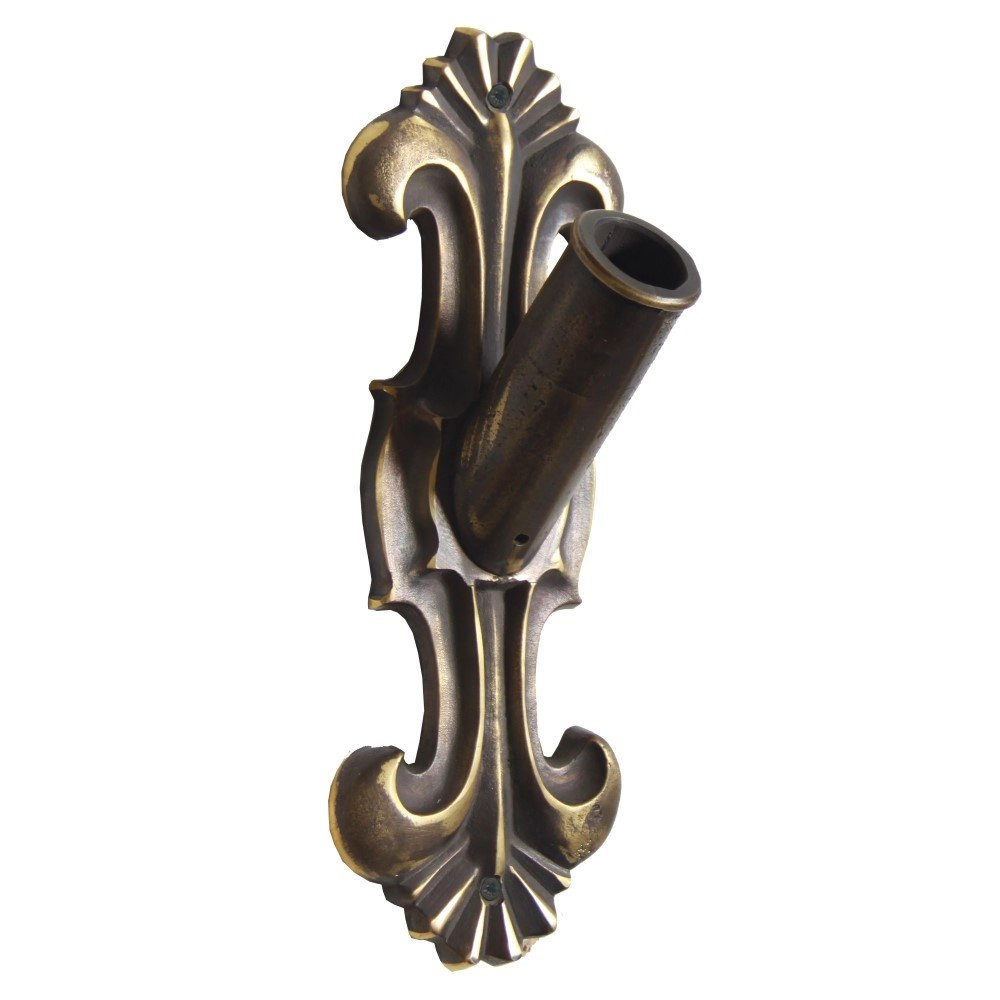 Bronze flagpole holder Modern