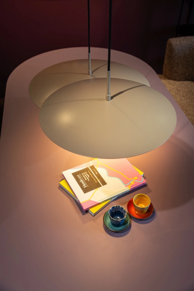 Sleek pendant lamp Sanne Ø 50cm - sand ETH 8720195311034