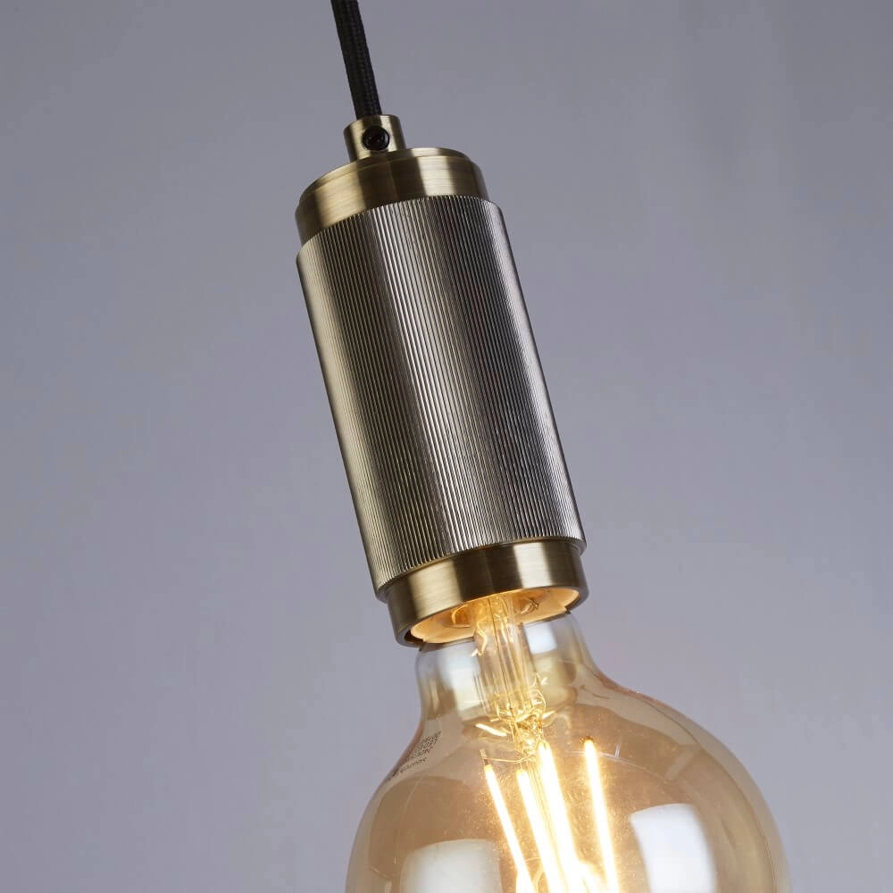 1-light pendant lamp Suspension brass Searchlight 5053423244112