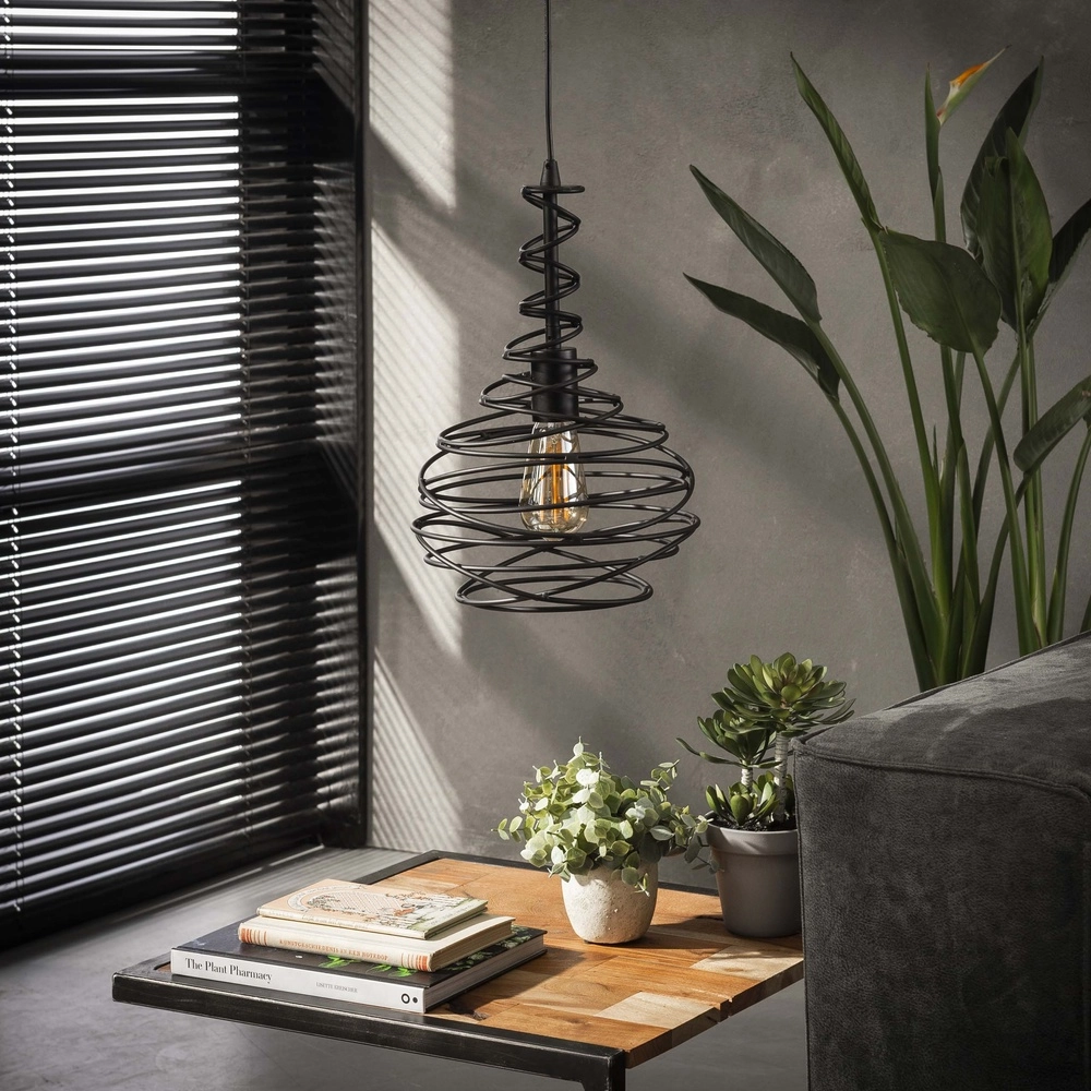 Wire pendant lamp Ø 25cm Spinn 1x E27 Lyora 8716803513044