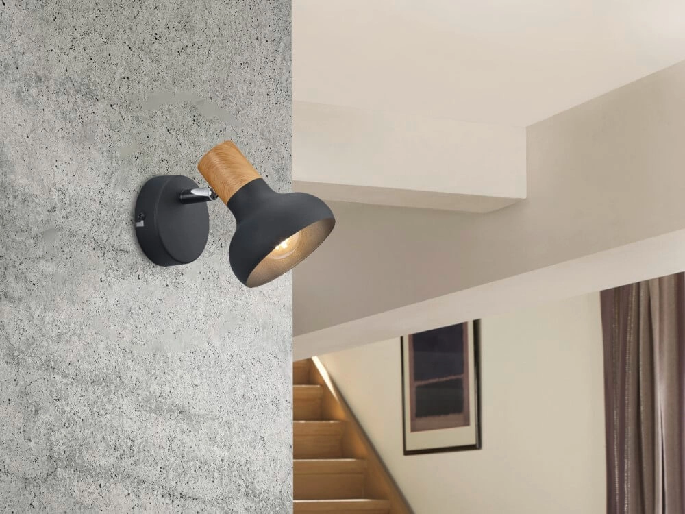 Wall lamp Latika black Trio 4017807576979