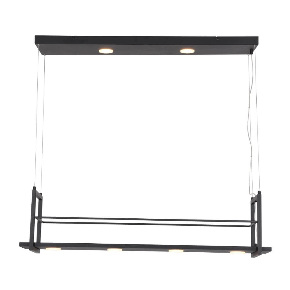 Kitchen hanging lamp Tor black Steinhauer 8712746148282