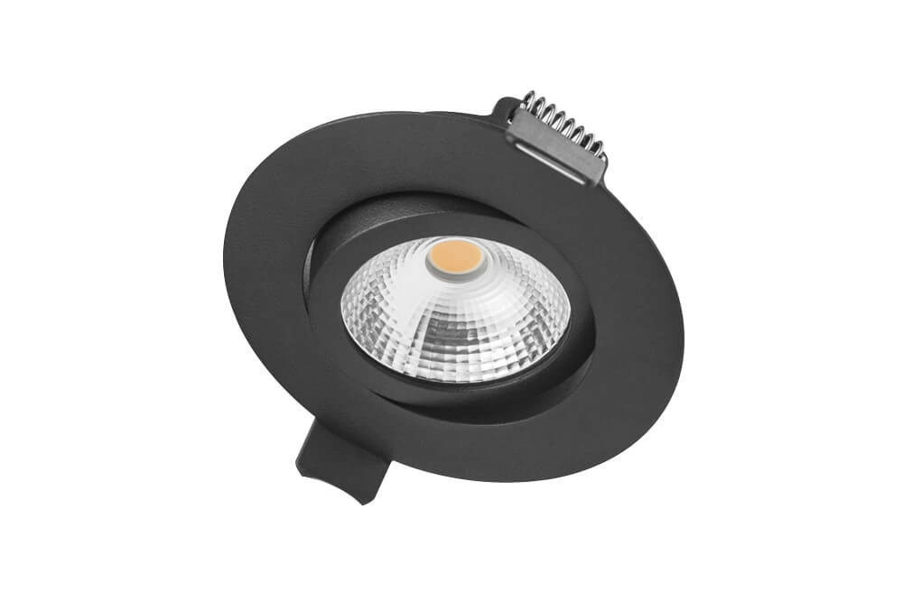 Flat recessed spotlight Lux Slim 3000K - black