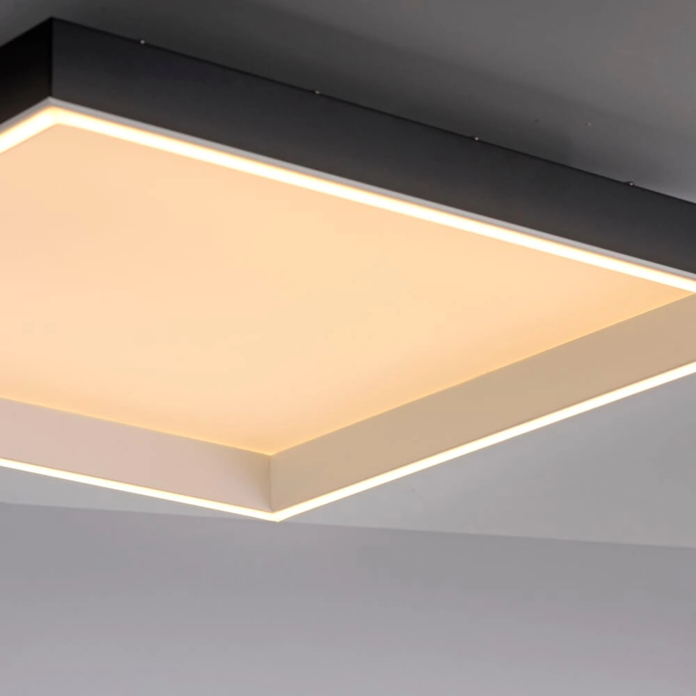 Black ceiling lamp Q-Magong square Paul Neuhaus 4012248384602