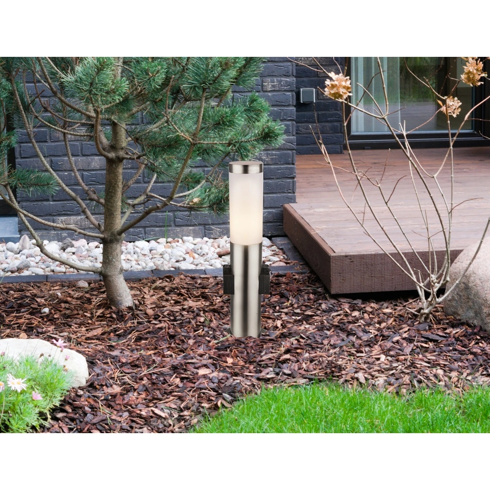 Garden lamp Boston Stainless steel with socket Globo 9007371123926