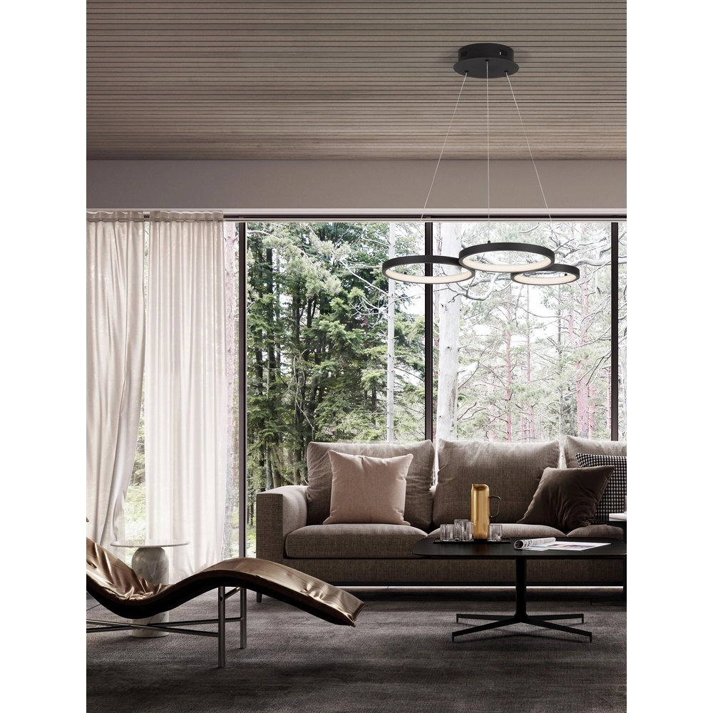 Modern pendant lamp Magnus black 55cm Lyora 5212017433169
