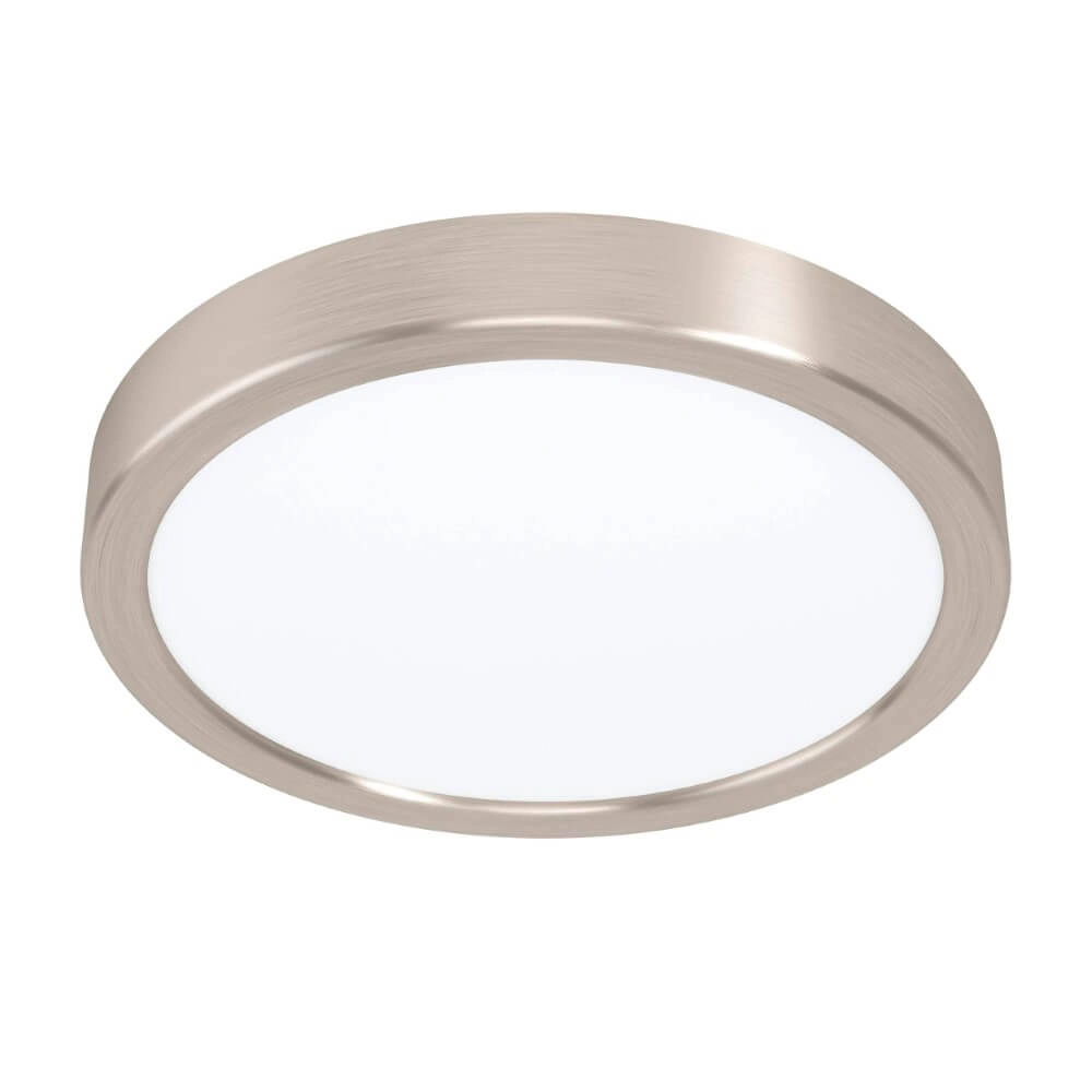 Stainless steel ceiling lamp Fueva 5 Ø 21cm
