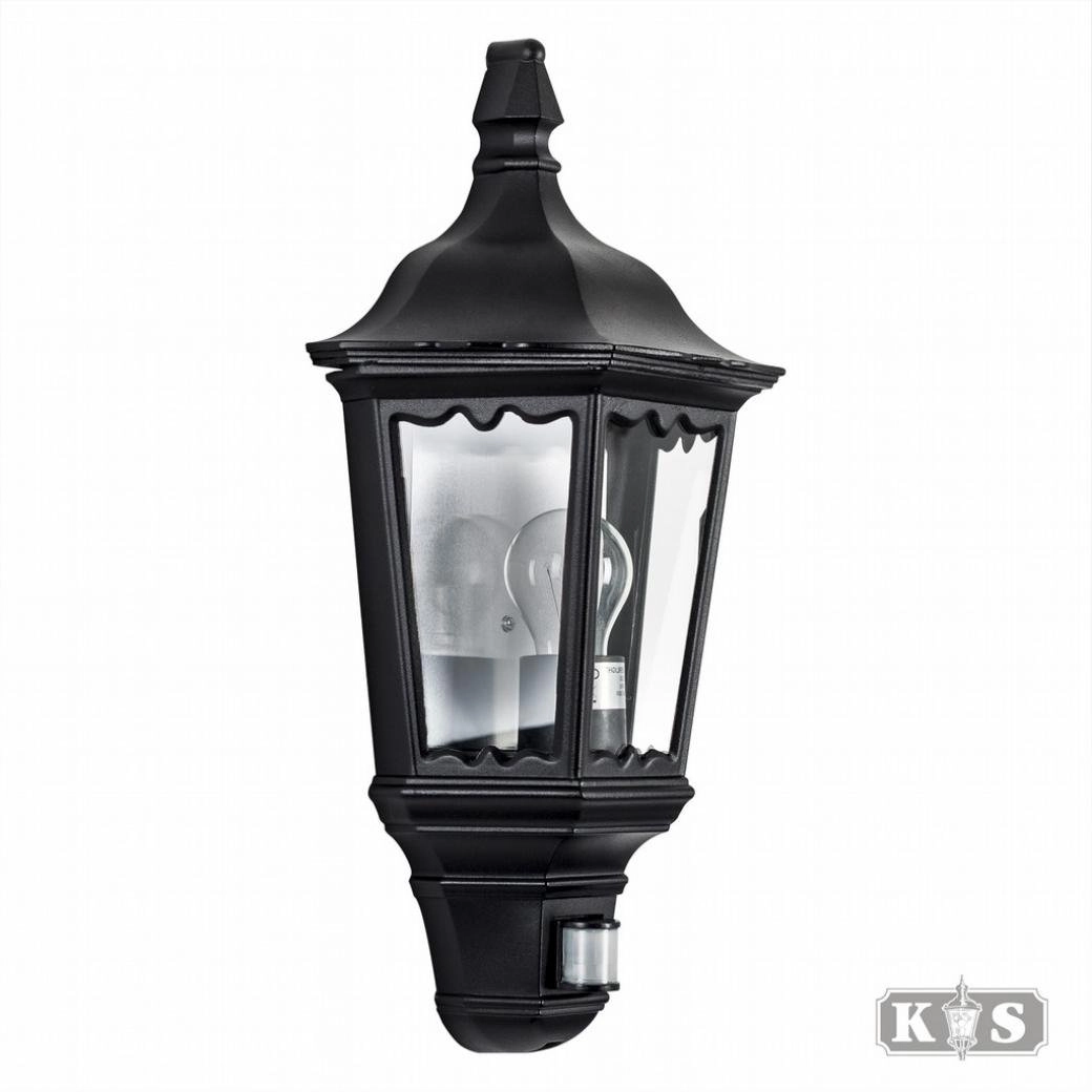 Outdoor lamp Ancona with motion sensor - black KS Verlichting 8714732720045