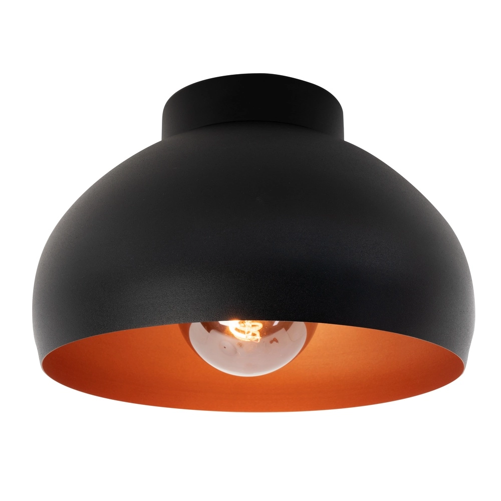 Black with copper ceiling light Mogano 2 Ø 17.5cm
