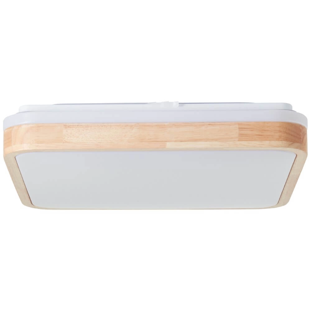 Ceiling light Tumeo 39 x 39cm white with wood
