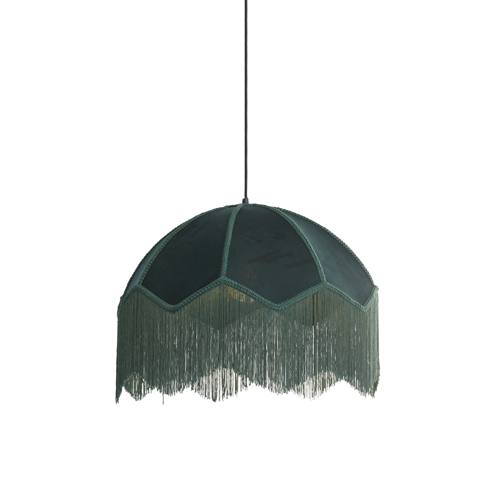 Pendant lamp Malacia Ø 50cm - velvet green Light & Living 8717807759285
