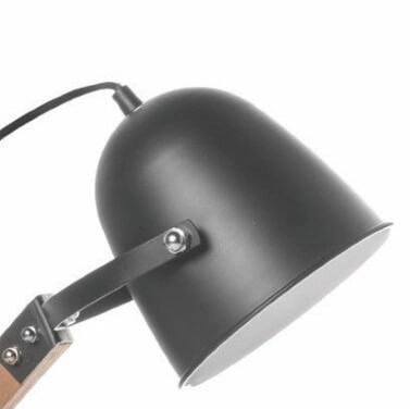 Rural desk lamp Cooper black with wood Artdelight 8719831732647