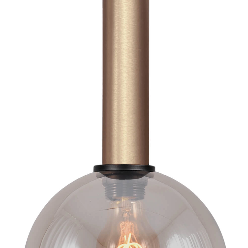 Hanging lamp Ø 20cm Bella 2 Brass gold with gold glass Masterlight 8718121333922