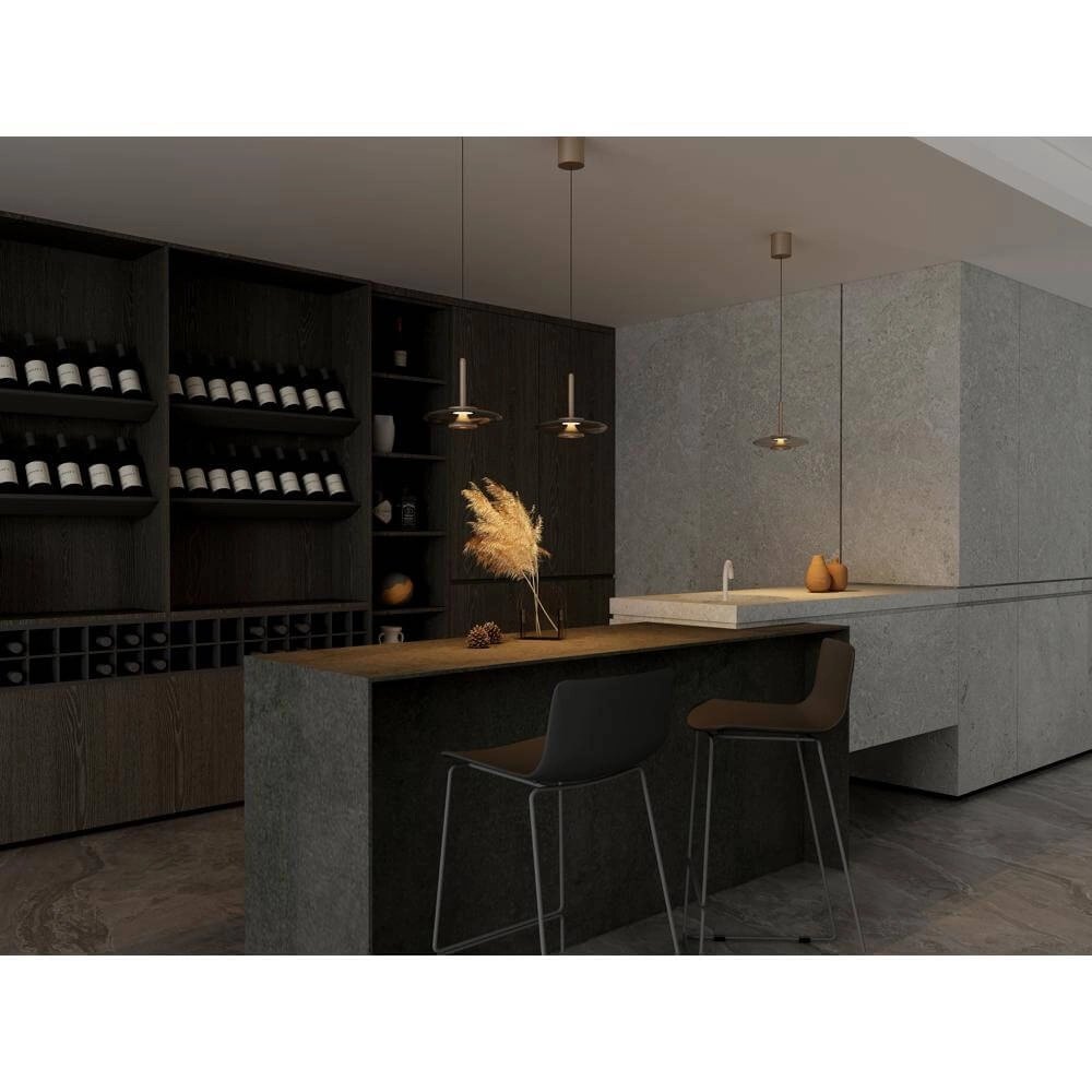 Design pendant lamp Madison champagne Ø 22cm Artdelight 8720701102743