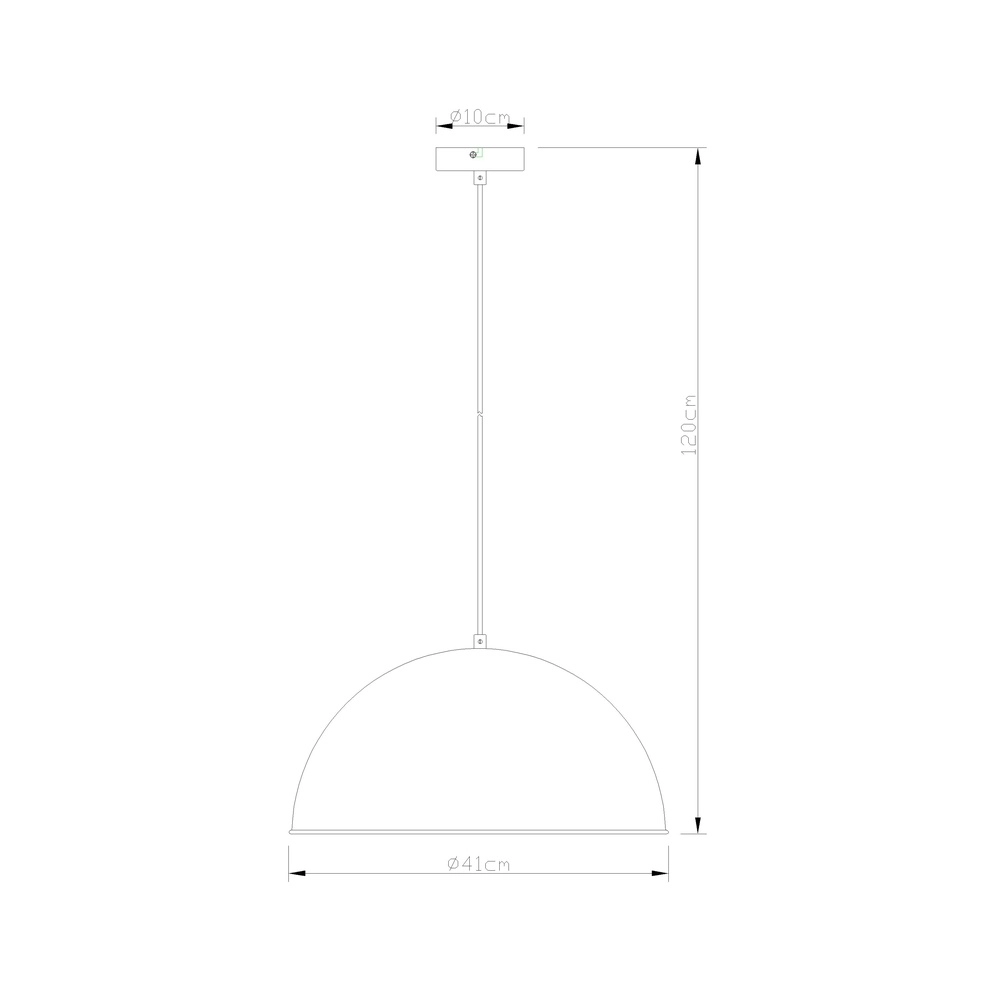 Pendant lamp Xirena I Ø 41cm rust brown Globo 9007371354153