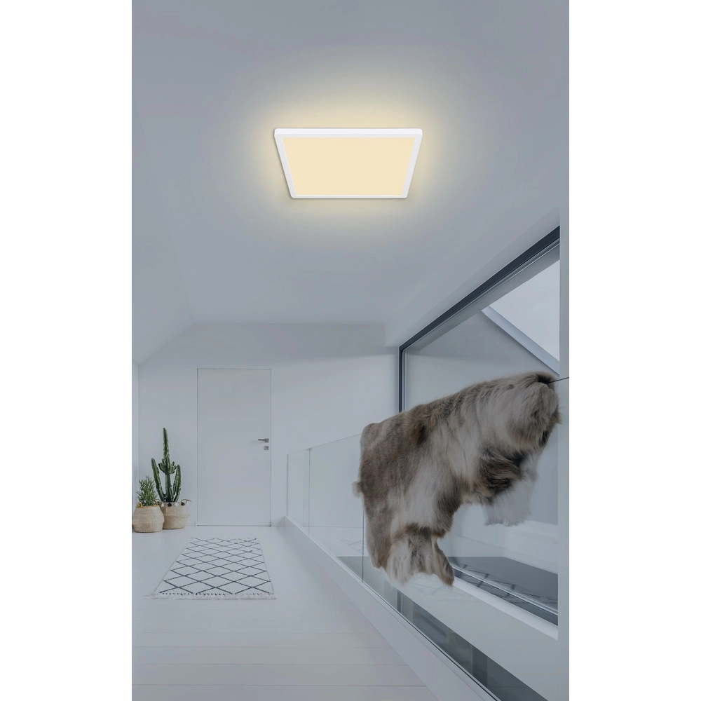 Ceiling light Sapana square 29.4cm white Globo 9007371402403