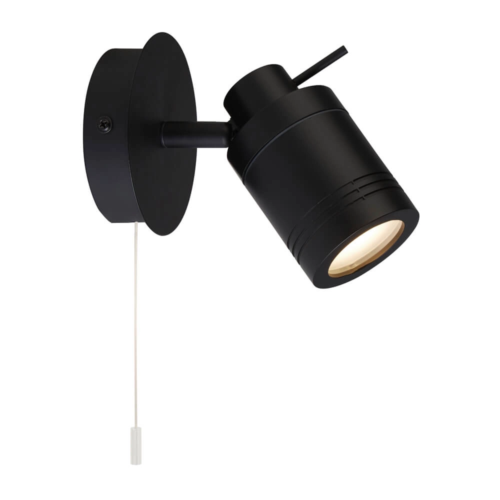 Bathroom wall spotlight Samson black