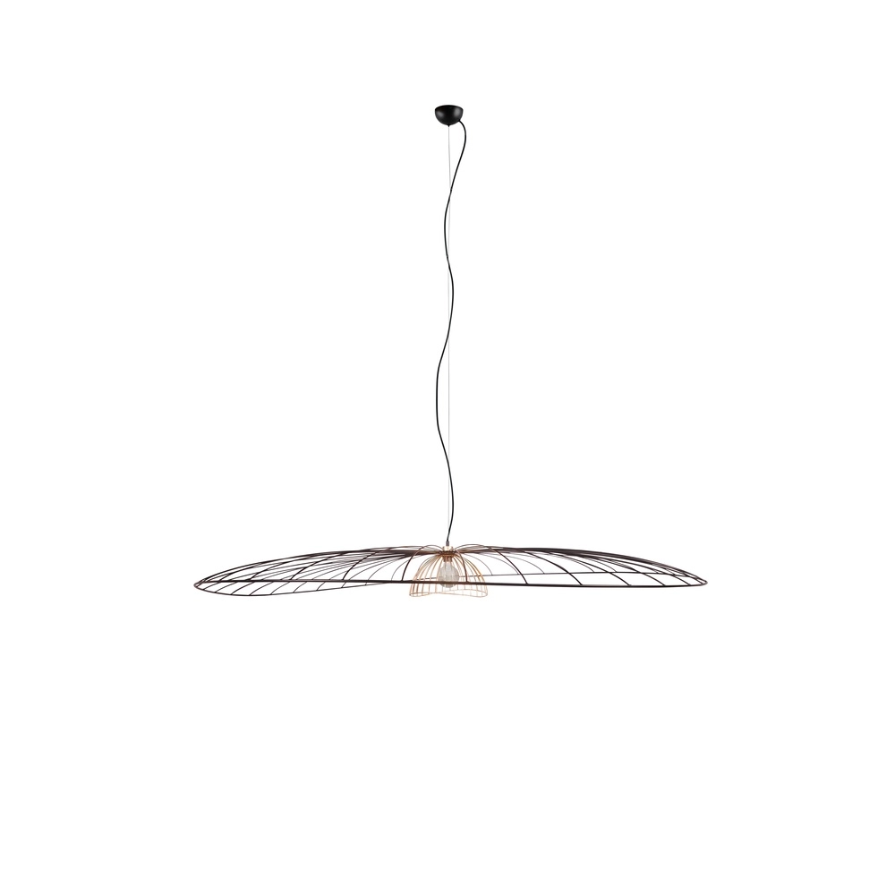 Pendant lamp Lauris Ø 200cm black Trio 4017807678086