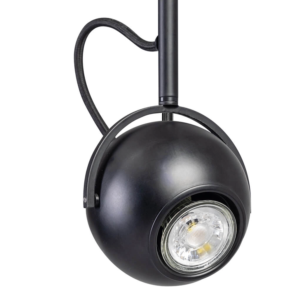 Black pendant lamp The Eye 250cm ETH 8720195304531