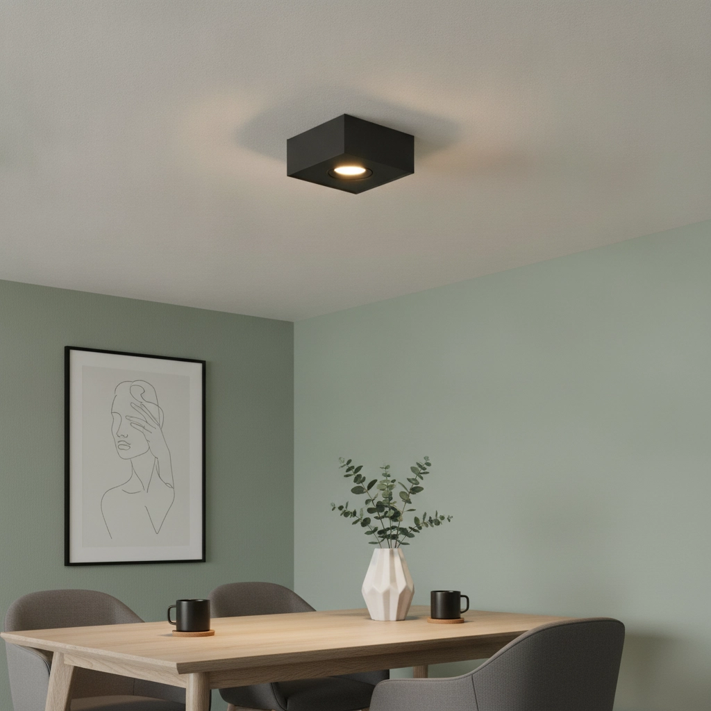 Ceiling lamp Brooklyn Dim to Warm Black Single