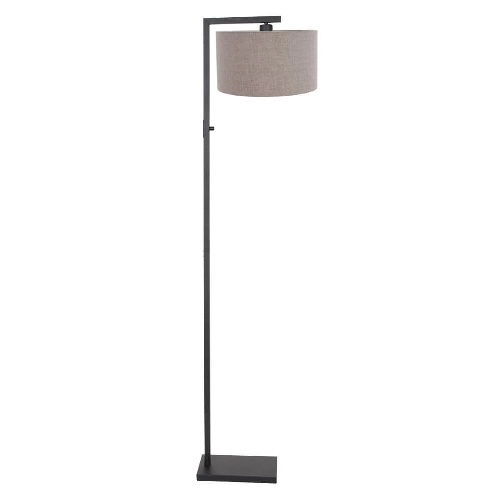 Floor lamp Stanger with taupe hood
