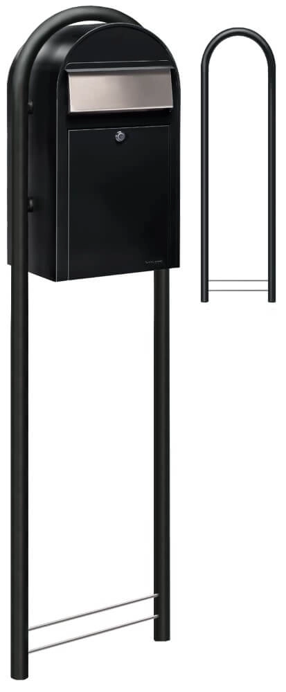 Mailbox Grande st9005 i Structure black Bobi 6417237033277