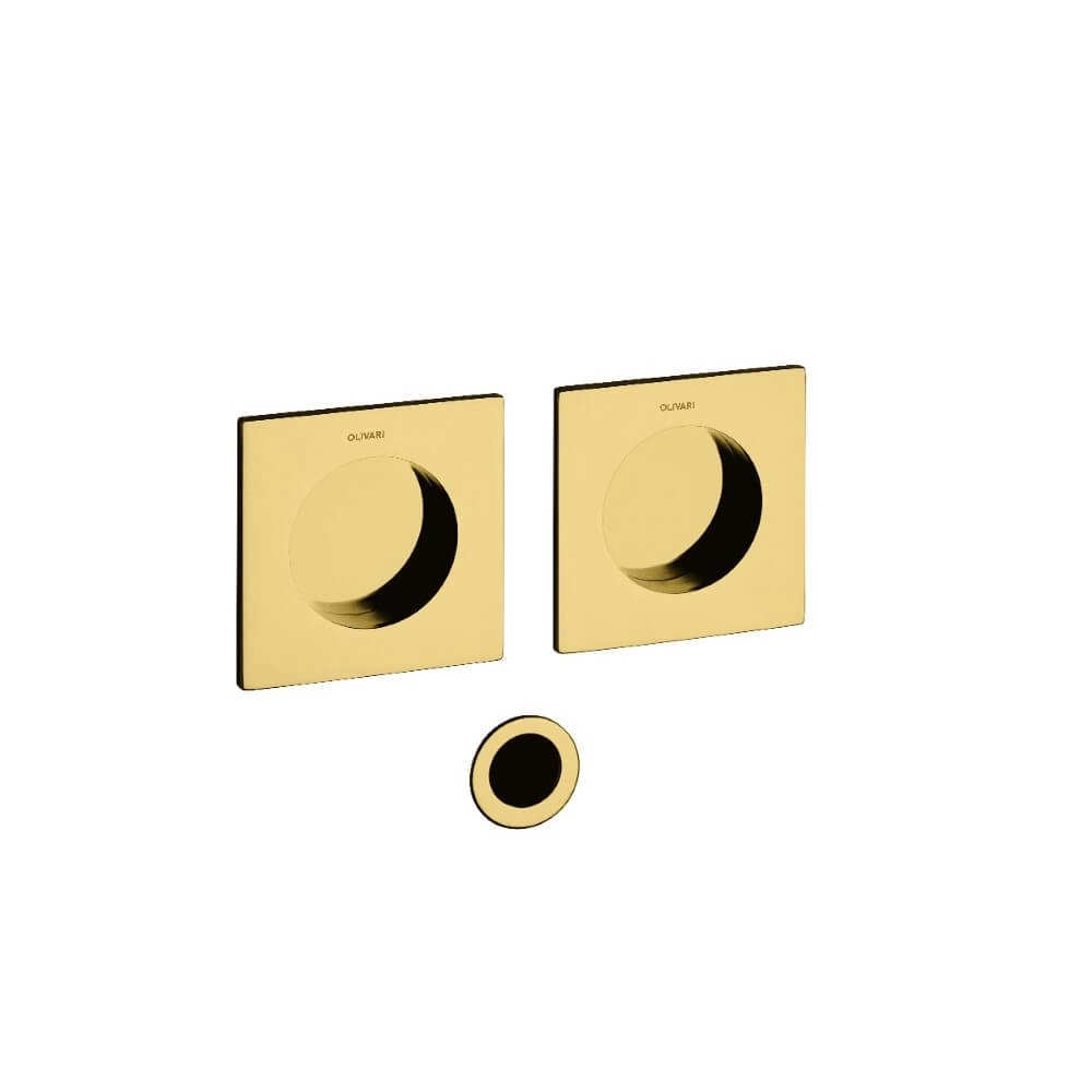 Sliding door handle Giotto Q brass