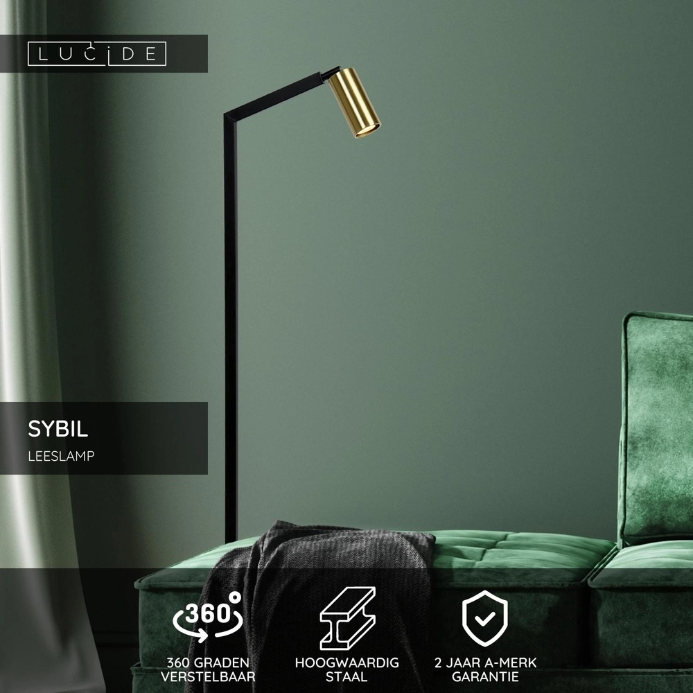Reading lamp Sybil Black Lucide 5411212451798