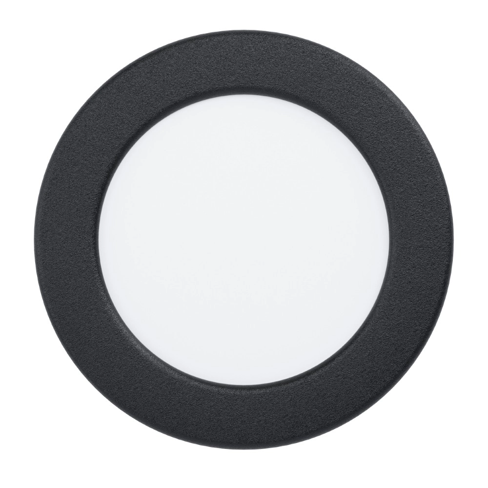 IP44 recessed lamp Fueva 6-Z Zigbee - black - Ø 12cm