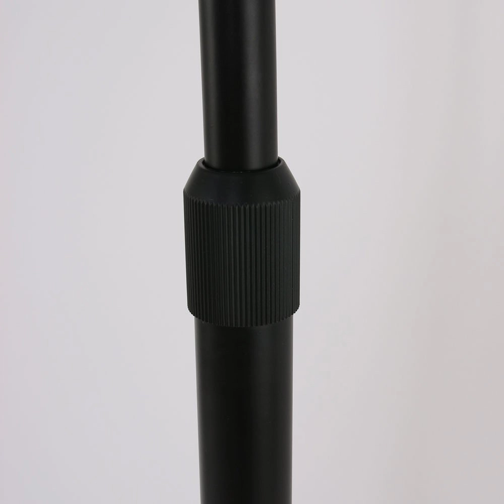 Arc lamp Stresa black with white lampshade Steinhauer 8712746106640