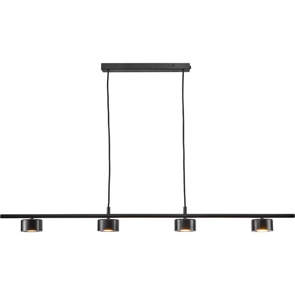4-light pendant lamp Clyde Black design