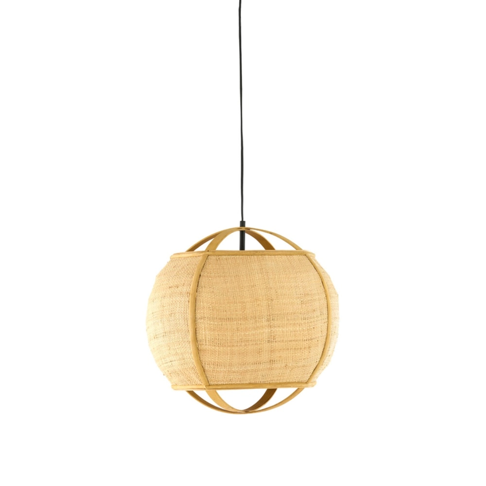 Country Pendant Lamp Bozona light brown Ø 41cm