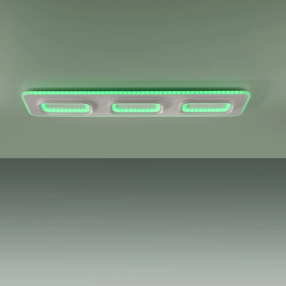 White ceiling lamp Q-Kalina rectangular Paul Neuhaus 4012248385999