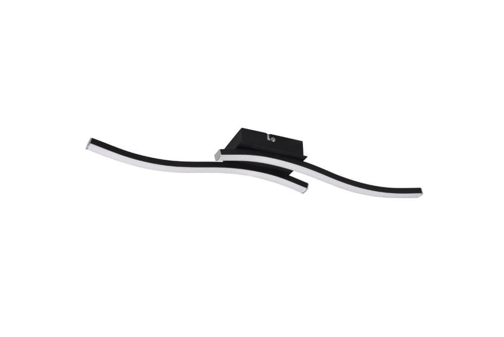 LED ceiling lamp Route 2-light black 4000K Trio 4017807521719