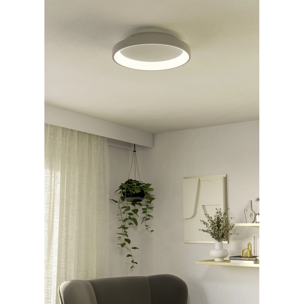 Sleek led ceiling light Loretello Ø 35cm - white Eglo 9008606316403