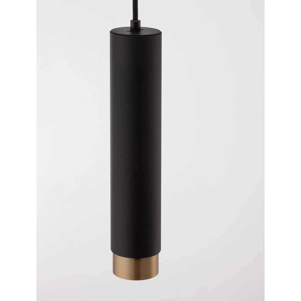 Pendant lamp Pongo M single 30cm black with gold Lyora 5212017430328