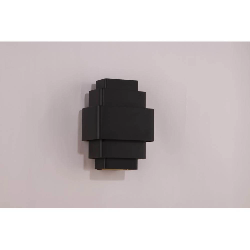 Design wall lamp Layers Black with gold inside Artdelight 8720701101500