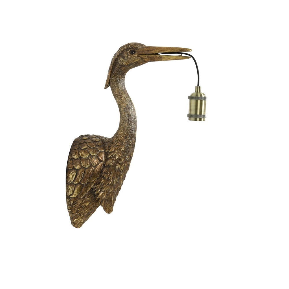 Wall lamp Crane Bronze bird Light & Living 8717807607968