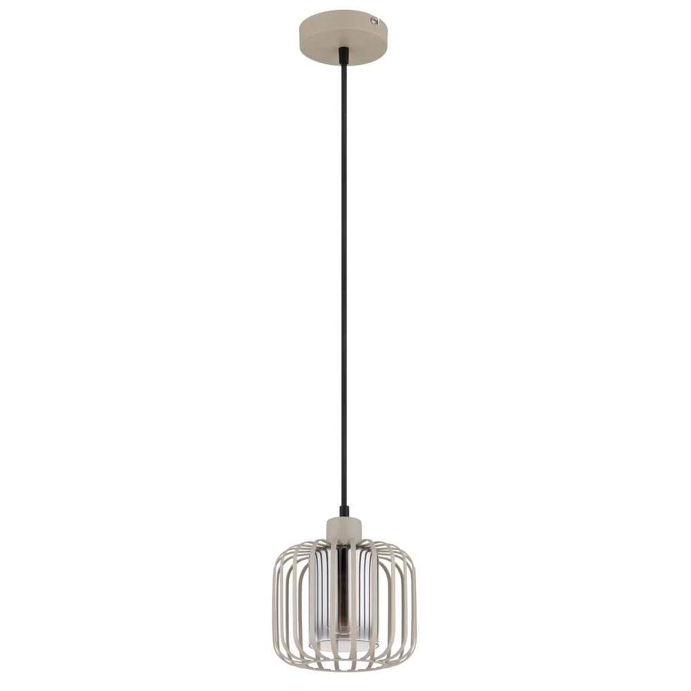 1-light pendant lamp Alfred sand brown Ø 18cm Globo 9007371525614