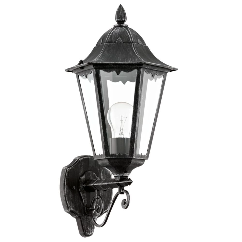 Wall lamp Navedo black silver