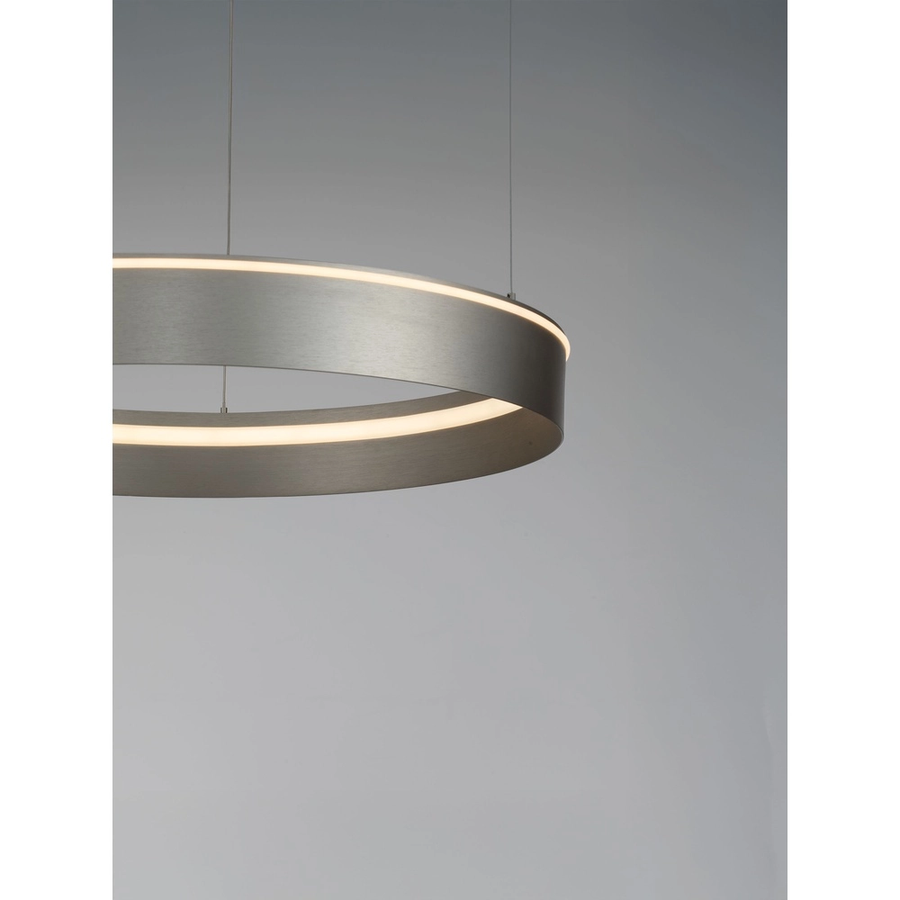 Modern pendant lamp Olivia nickel Ø 78cm