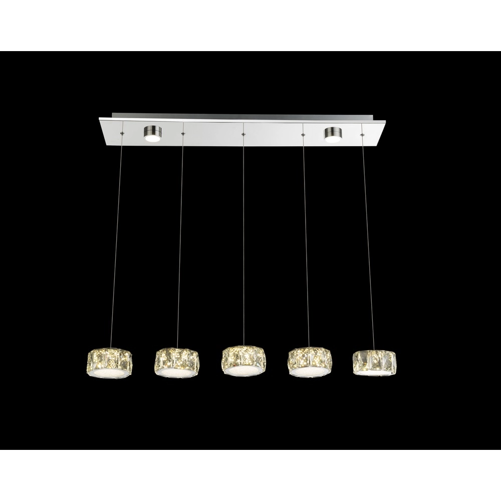 4-light pendant lamp Amur chrome Globo 9007371342068