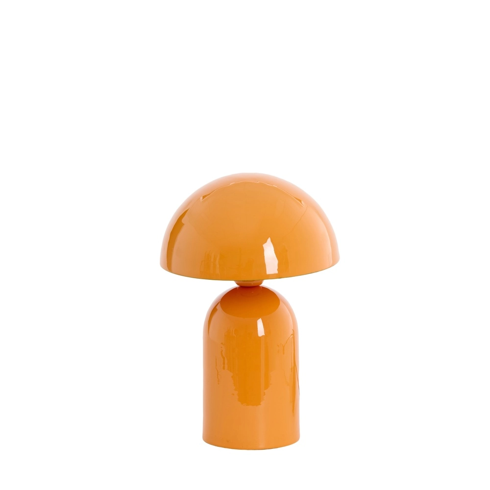 Mushroom table lamp Tolima gloss orange - Ø 23cm
