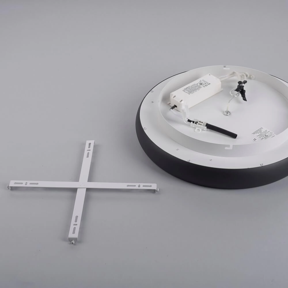 Round ceiling lamp Vertigo black Ø 46,5cm Just Light 4043689994723