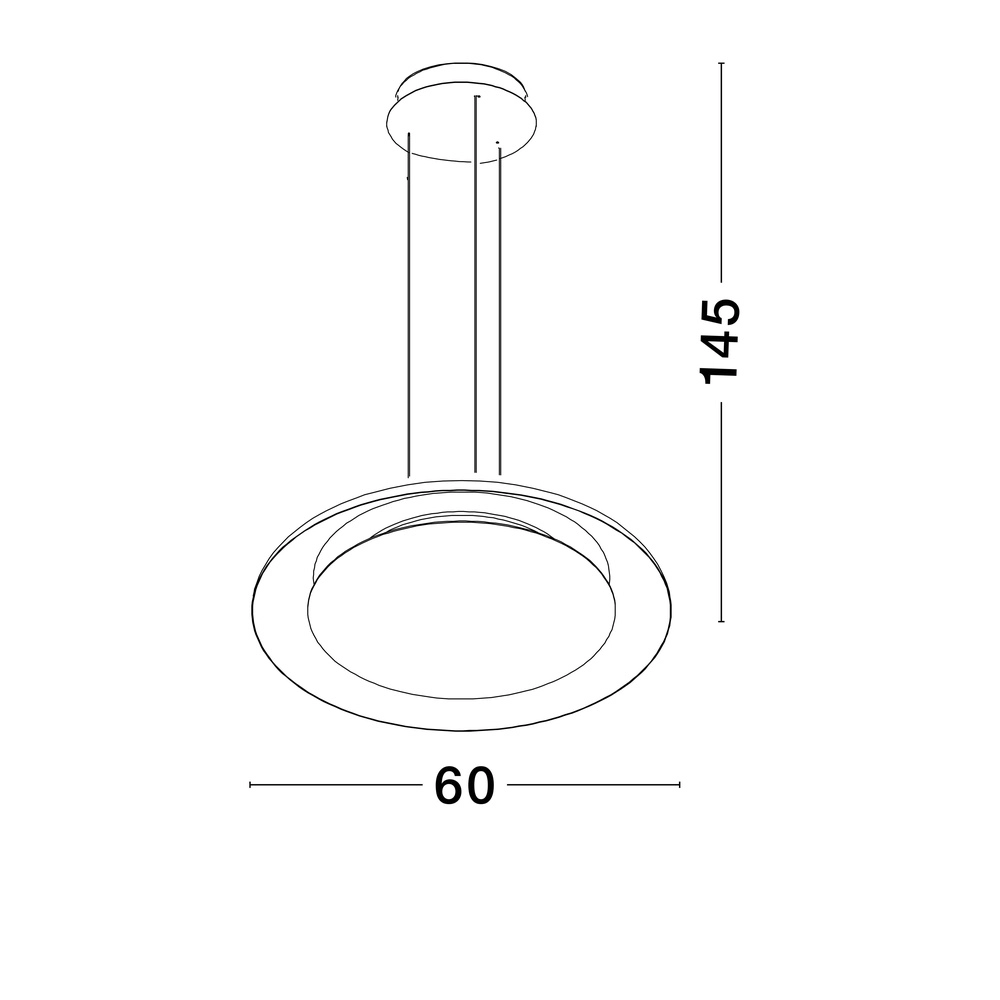 Modern pendant lamp Epos Ø 60cm white Lyora 5212017463241